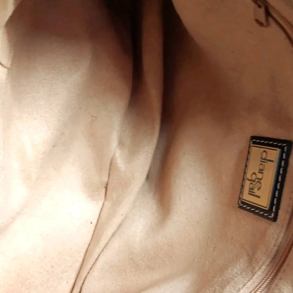 Elegant Brown and Tan Shoulder Bag with Plush Texture - Picture 9 of 11